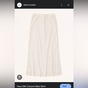 NWOT Abercrombie satin maxi skirt